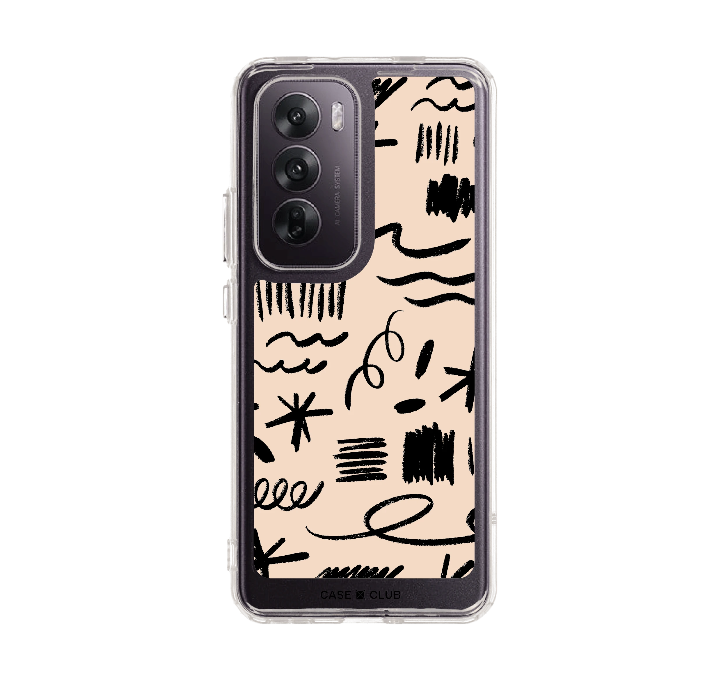 ลวดลายพู่กันสีขาว